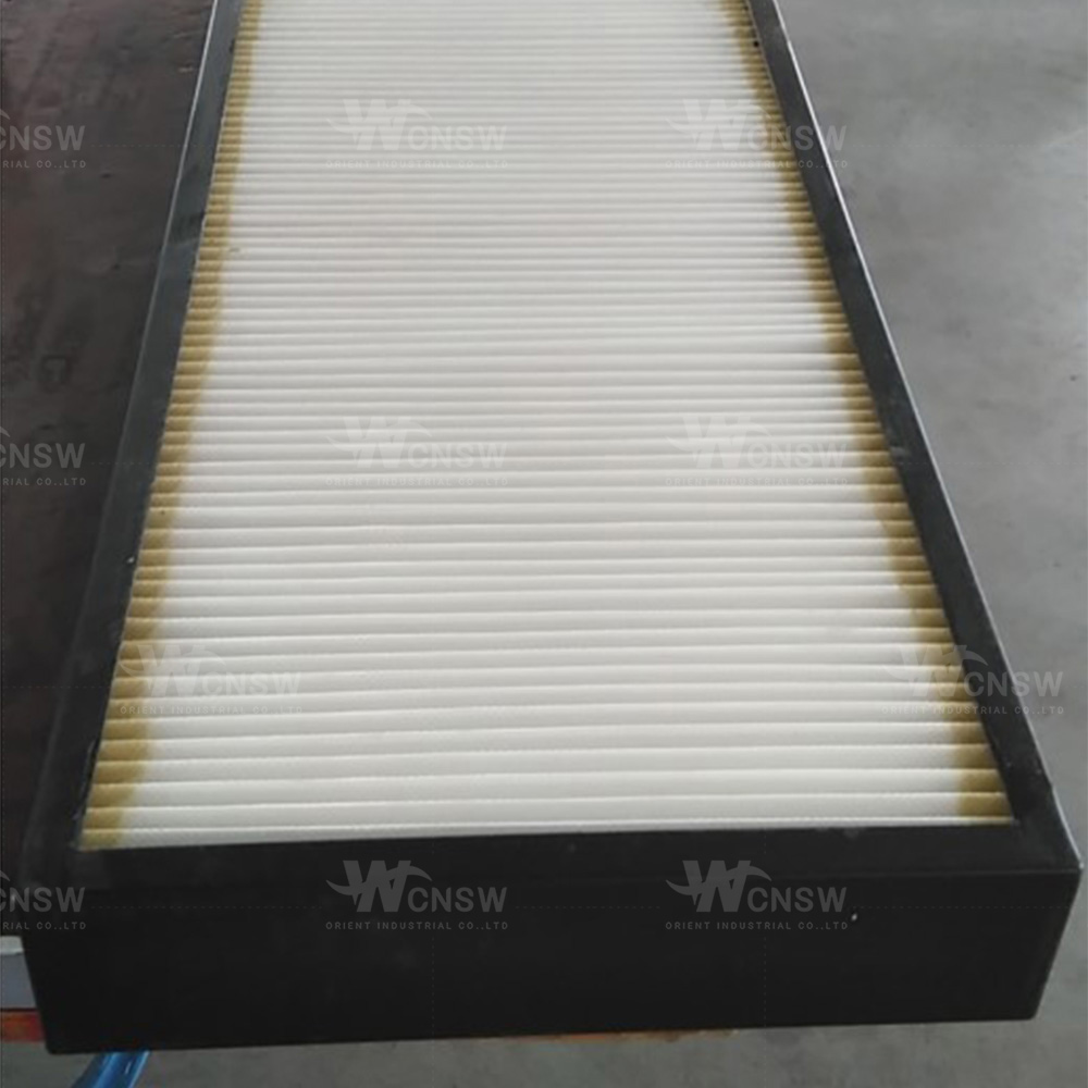 Filter for sweeper machine use